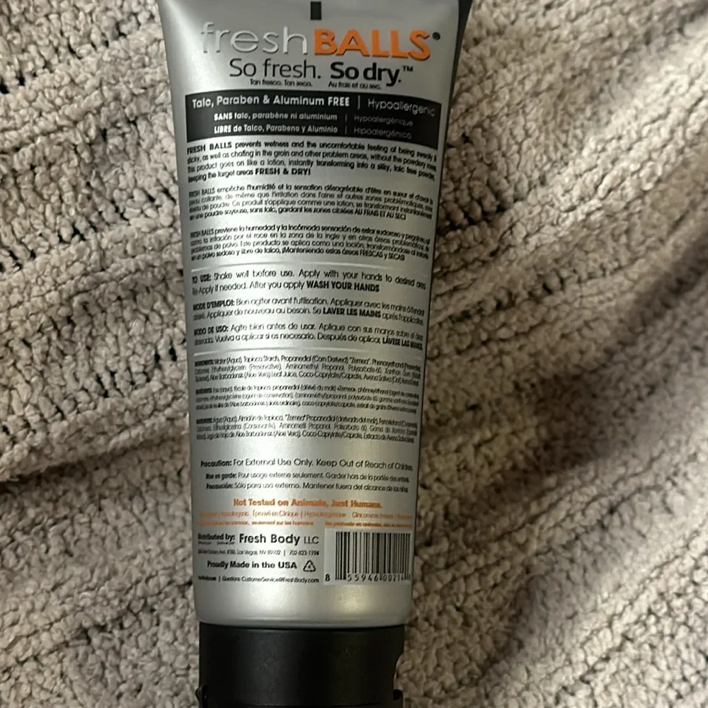 Fresh Body Fresh Balls Hygiene for Groin Area - 3.4 ounces NEW